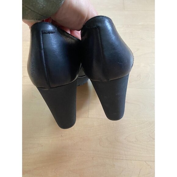 RON White black heels mary jane style sz 41 Italy round toe - Picture 5 of 9